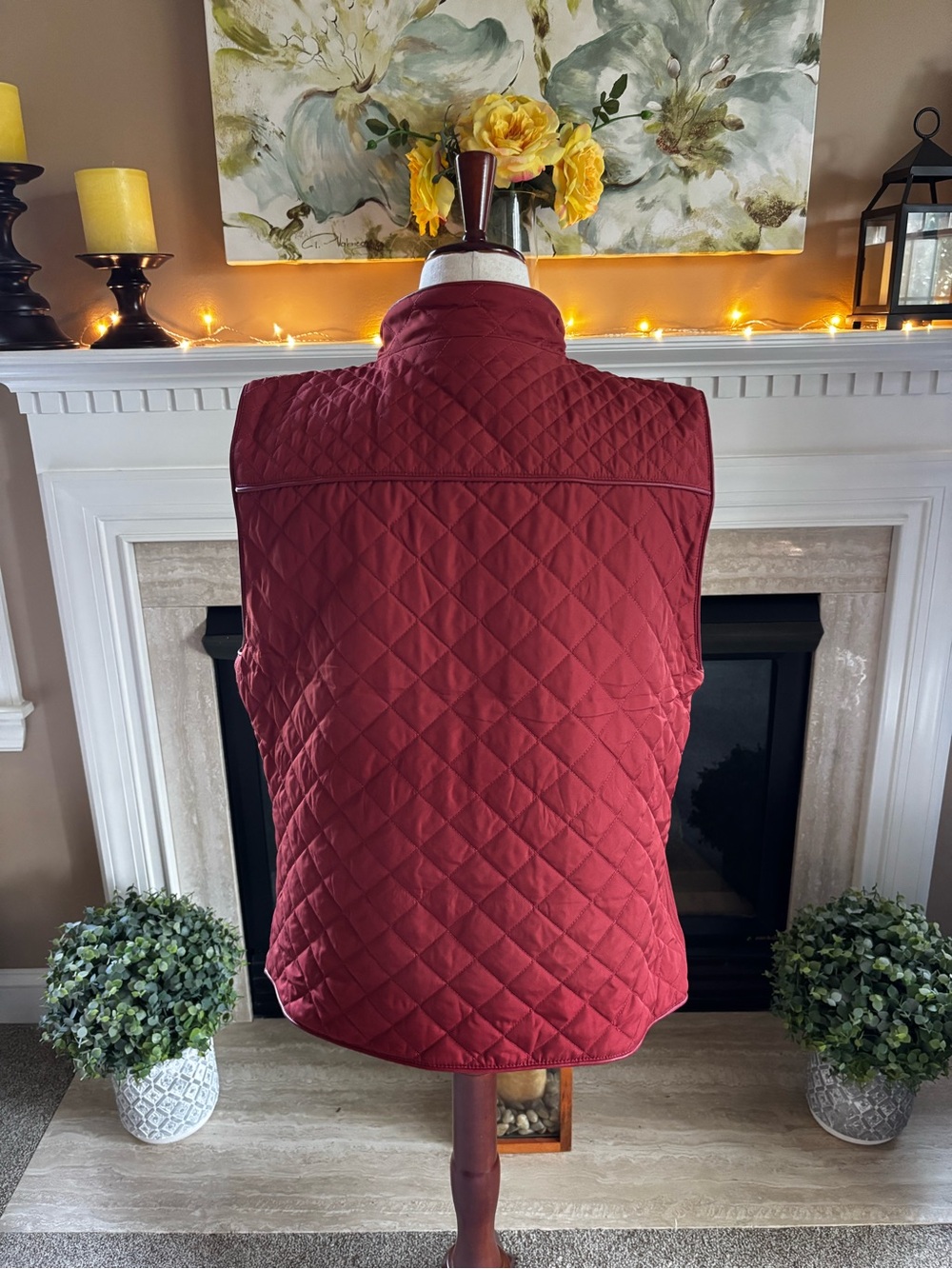 *NEW* Chico’s Quilted Rim Trimmed Sleeveless Vest - Size 2X - Picture 5 of 9